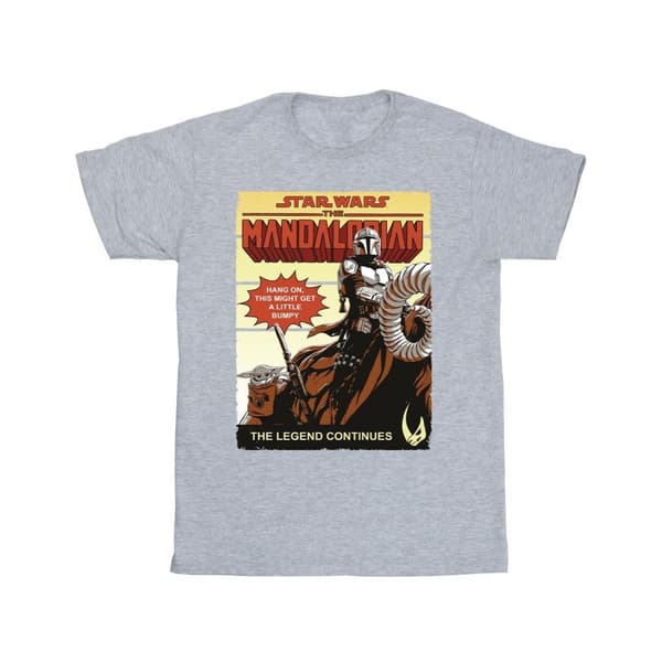 Star Wars The Mandalorian Bumpy Ride T-shirt i bomull för flickor