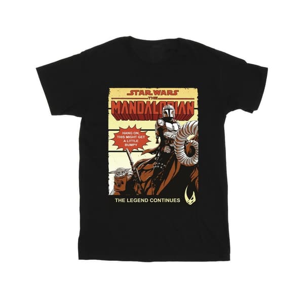 Star Wars The Mandalorian Bumpy Ride T-shirt i bomull för flickor