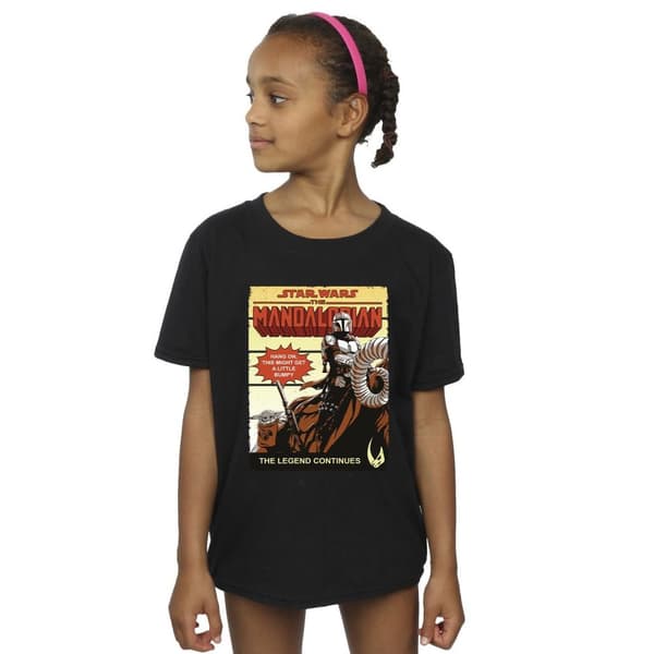 Star Wars The Mandalorian Bumpy Ride T-shirt i bomull för flickor