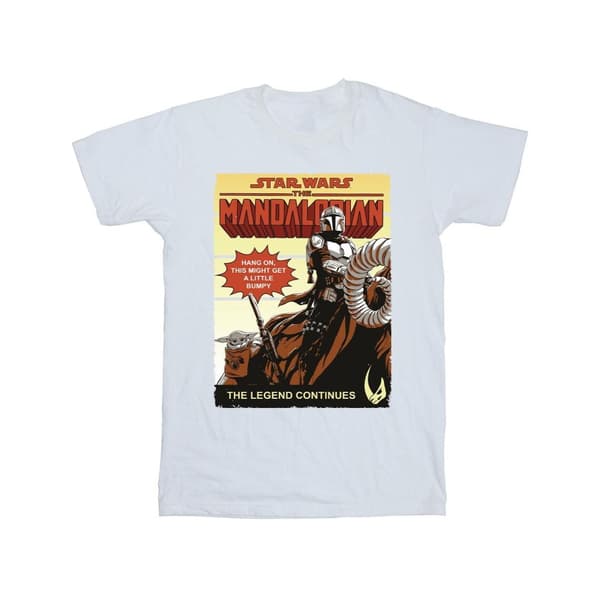 Star Wars The Mandalorian Girls Bumpy Ride Cotton T-Shirt
