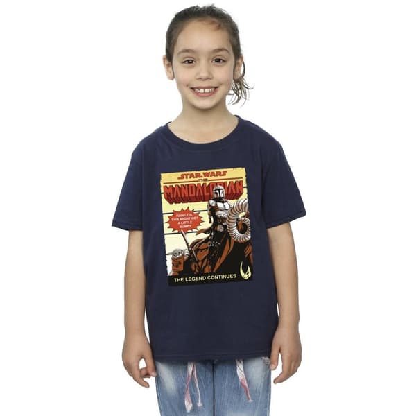 Star Wars The Mandalorian Bumpy Ride T-shirt i bomull för flickor