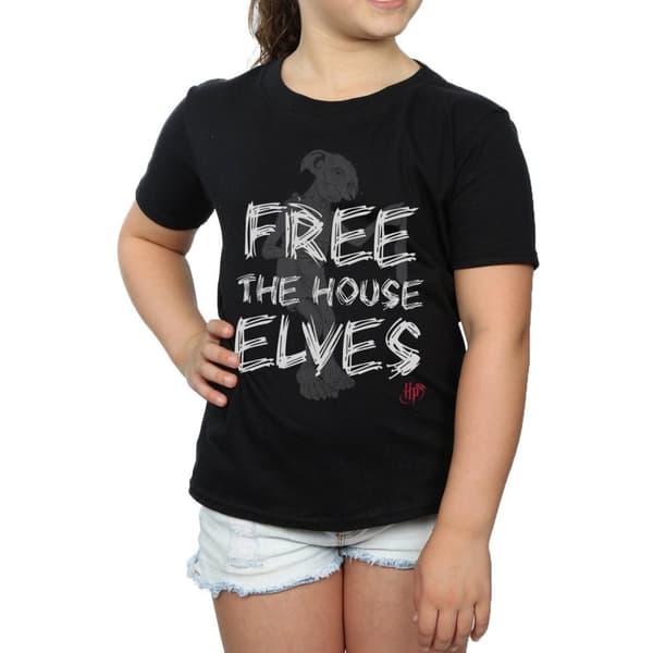 Harry Potter Dobby Free The House Elves bomulls-T-shirt för flickor