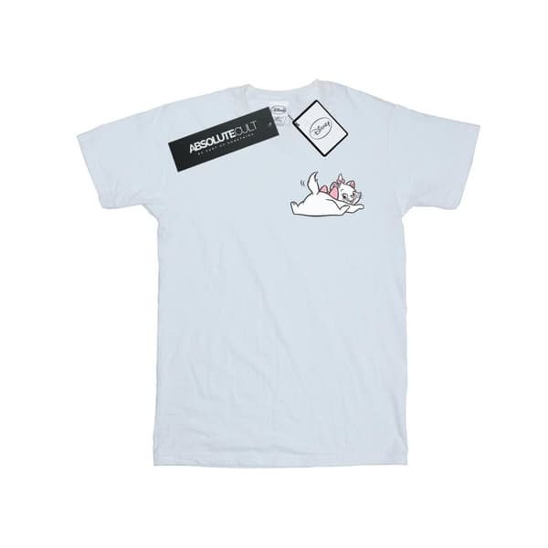 Disney T-shirt i bomull med brösttryck och Aristocats Marie Sweet Backside-tryck för flickor