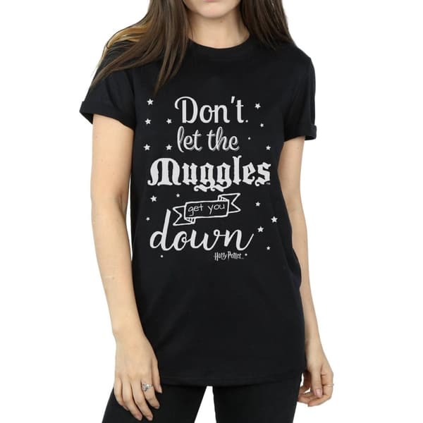 Harry Potter Womens/Ladies Don´t Let The Muggles Cotton Boyfriend T-Shirt
