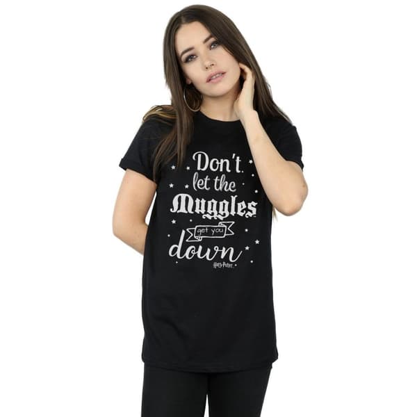 Harry Potter Womens/Ladies Don´t Let The Muggles Cotton Boyfriend T-Shirt