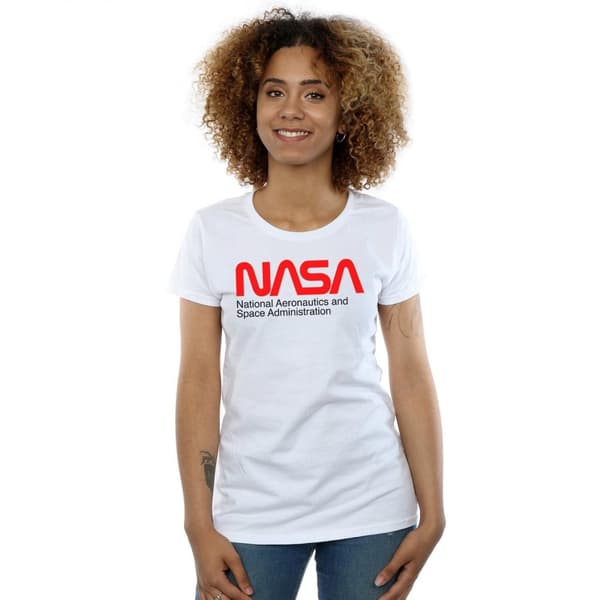 NASA Womens/Ladies Aeronautics And Space Cotton T-Shirt
