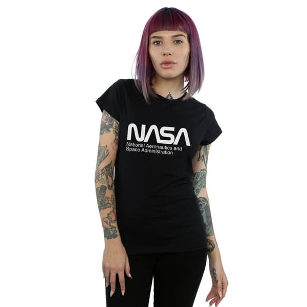 NASA Womens/Ladies Aeronautics And Space Cotton T-Shirt