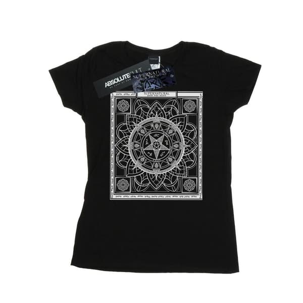 Supernatural Womens/Ladies Pentagram Pattern Cotton T-Shirt