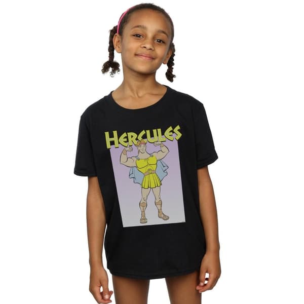 Disney Girls Hercules Muscles Cotton T-Shirt