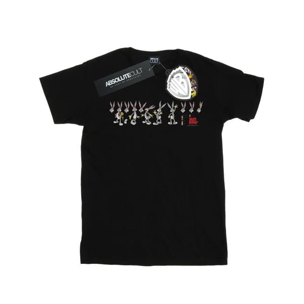 Looney Tunes T-shirt i bomull med färgkod från Bugs Bunny Black 5-6 Years