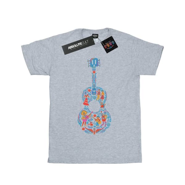Disney Womens/Ladies Coco Guitar Pattern Cotton Boyfriend T-Shirt