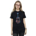 Miniatyrbilde 2 av 5: Disney Womens/Ladies Coco Guitar Pattern Cotton Boyfriend T-Shirt