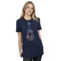 Miniatyrbilde 2 av 5: Disney Womens/Ladies Coco Guitar Pattern Cotton Boyfriend T-Shirt