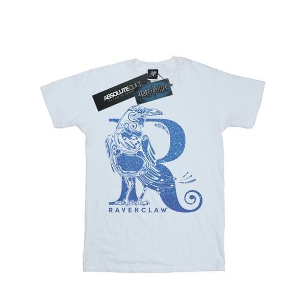 Harry Potter Girls Ravenclaw Glitter Cotton T-Shirt