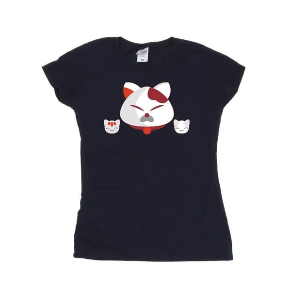 Disney Womens/Ladies Big Hero 6 Baymax Kitten Heads Cotton T-Shirt