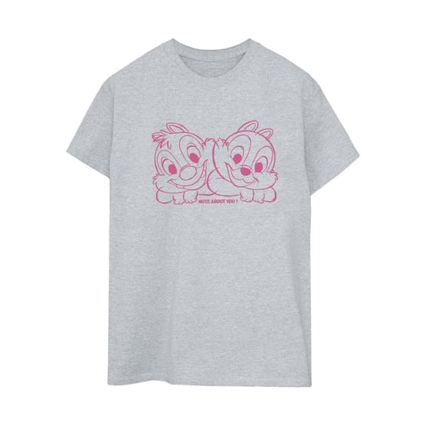 Disney Dam/dam Chip ´n´ Dale Nuts About You - pojkvänströja i bomull Sports Grey XXL
