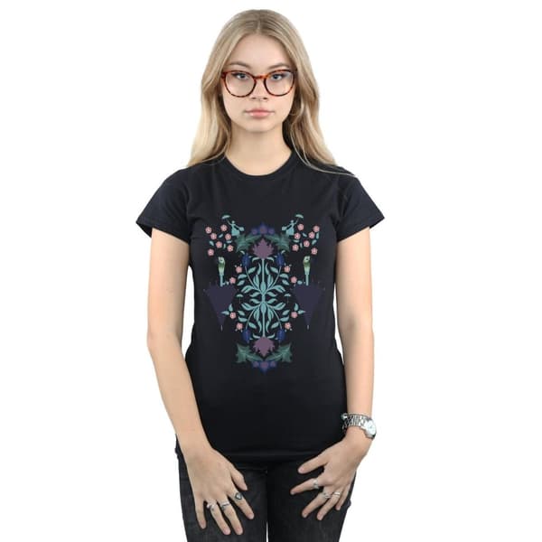 Disney Womens/Ladies Mary Poppins Floral Collage Cotton T-Shirt