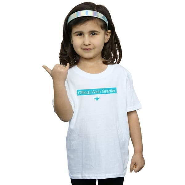 Disney Girls Aladdin Official Wish Granter Cotton T-Shirt