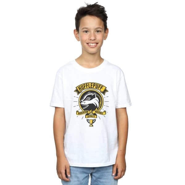 Harry Potter Boys Hufflepuff Toon Crest T-Shirt