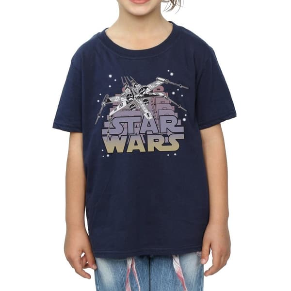 Star Wars X-Wing Starfighter bomulls-T-shirt för flickor