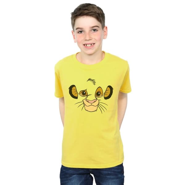 Disney Pojkar Lejonkungen Simba Face T-shirt