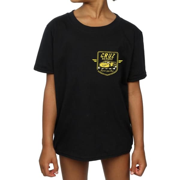 Disney Girls Cars Cruz Ramirez T-shirt i bomull med logo och fuskficka