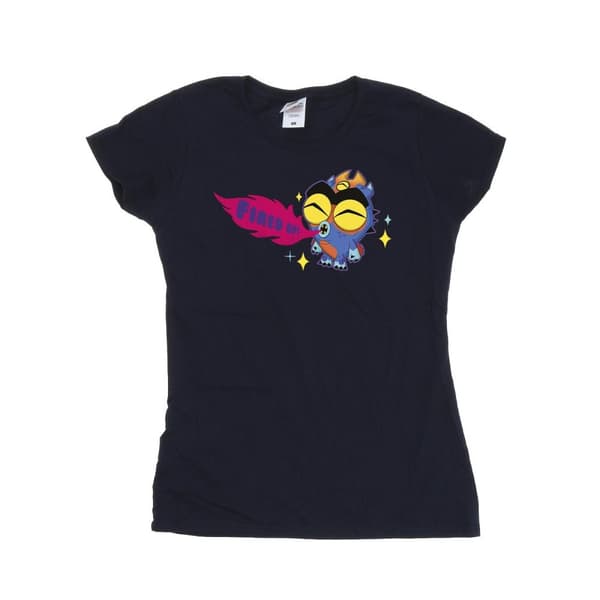 Disney Dam/Tjej Big Hero 6 Baymax Fred Fired Up T-shirt i bomull