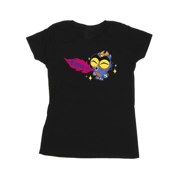 Disney Dam/Tjej Big Hero 6 Baymax Fred Fired Up T-shirt i bomull
