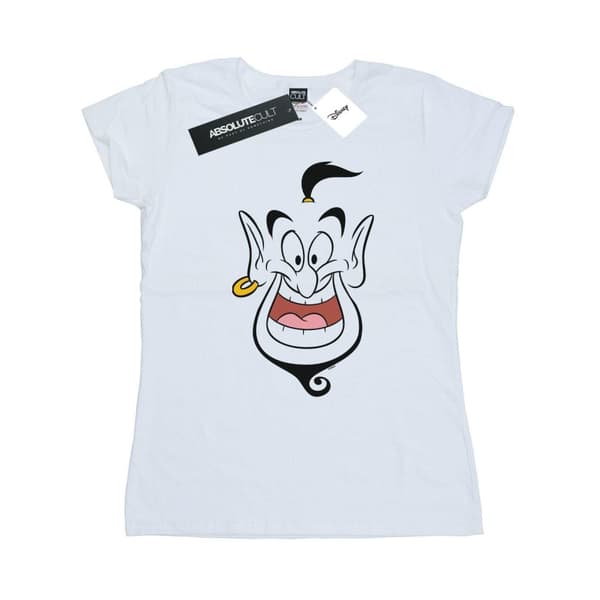 Disney Dam/Tjej Aladdin Genie Face Bomulls-T-shirt