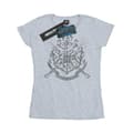 Miniatyrbild 1 av 3: Harry Potter Dam/Tjej Hogwarts Badge Wands T-shirt i bomull