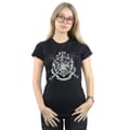 Miniatyrbild 3 av 4: Harry Potter Dam/Tjej Hogwarts Badge Wands T-shirt i bomull
