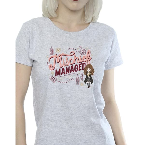 Harry Potter Dam/Tjej Mischief Managed Hermione T-shirt i bomull