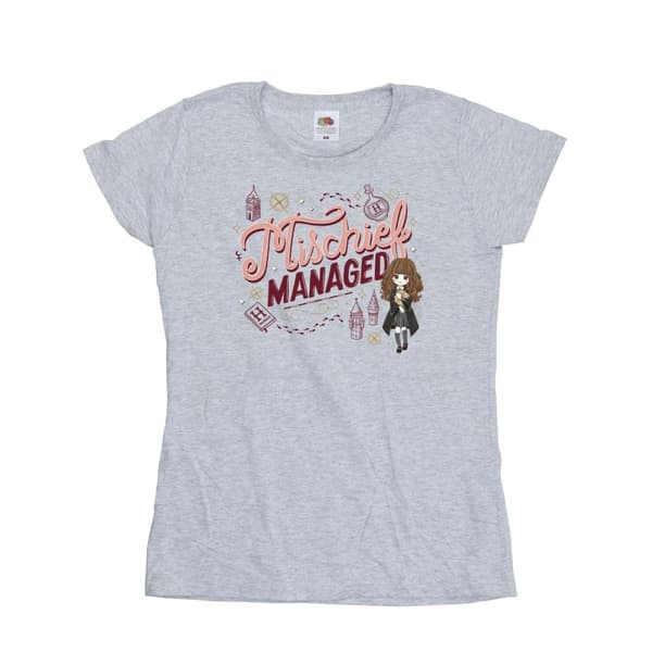 Harry Potter Dam/Tjej Mischief Managed Hermione T-shirt i bomull