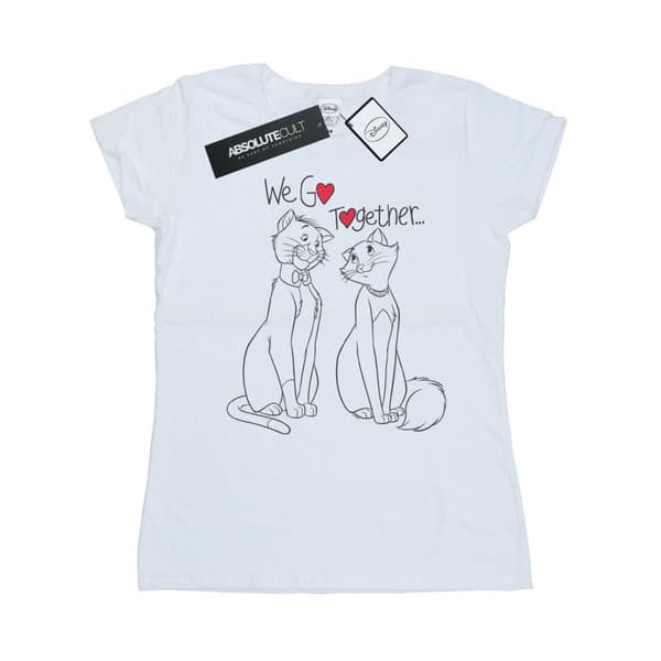 Disney Dam/Tjej Aristocats We Go Together - T-shirt i bomull