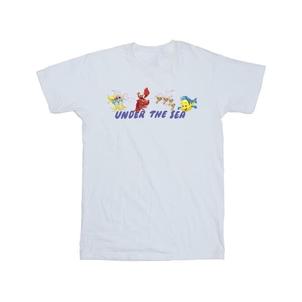Disney Den lilla sjöjungfrun under havet - bomulls-T-shirt för flickor