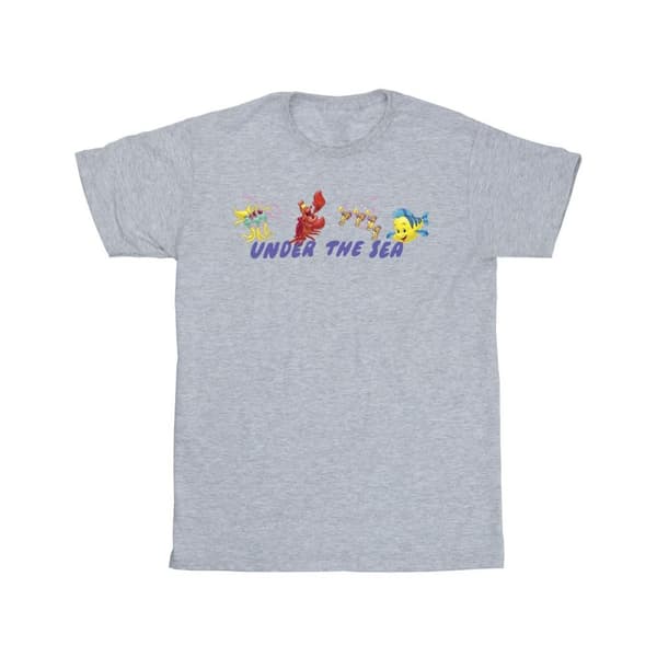 Disney Den lilla sjöjungfrun under havet - bomulls-T-shirt för flickor