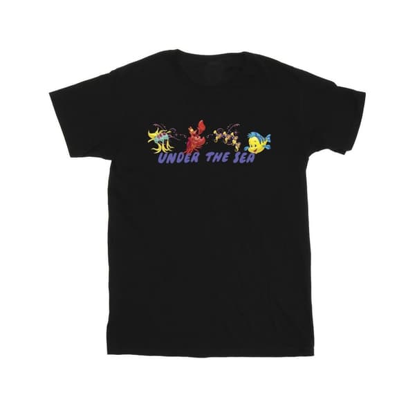 Disney Den lilla sjöjungfrun under havet - bomulls-T-shirt för flickor