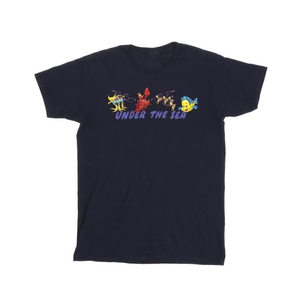 Disney Den lilla sjöjungfrun under havet - bomulls-T-shirt för flickor
