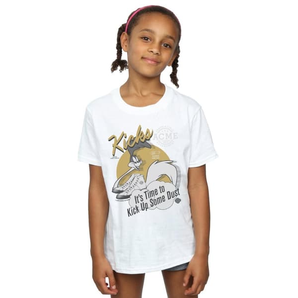 Looney Tunes Road Runner Kicks bomulls-T-shirt för flickor