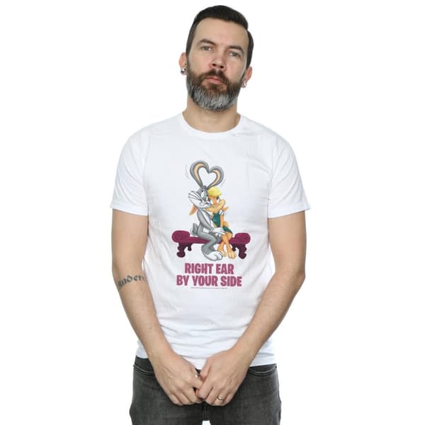 Looney Tunes Mens Bugs And Lola Valentine´s Cuddle T-Shirt