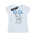 Miniatyrbild 1 av 3: Disney Dam/dam Frozen Elsa Profile Sketch T-shirt i bomull