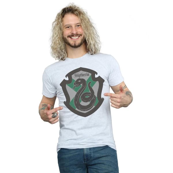 Harry Potter Slytherin Crest Flat T-shirt för herrar