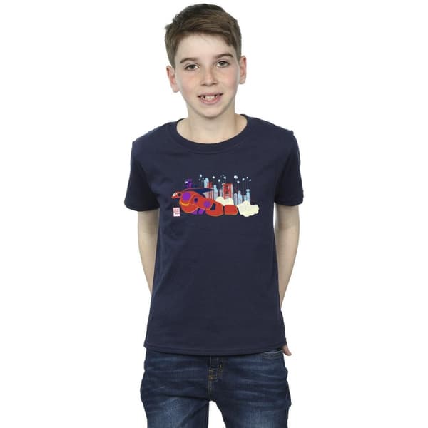 Disney Boys Big Hero 6 Baymax Hiro Bridge T-Shirt