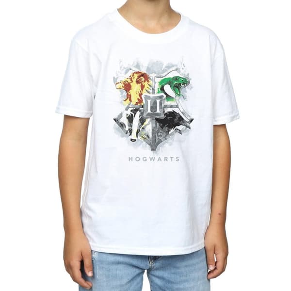 Harry Potter Pojkar - Hogwarts t-shirt med målad vapensköld