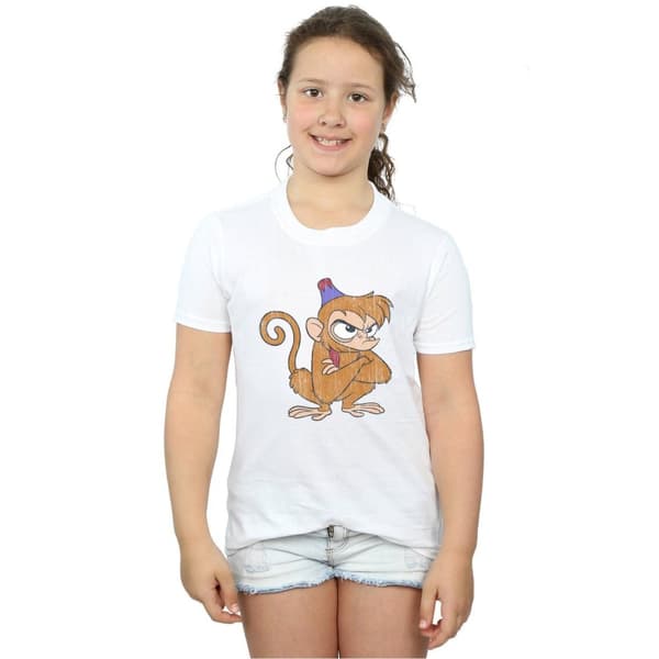 Disney Klassisk t-shirt i bomull med arg Abu från Aladdin för flickor