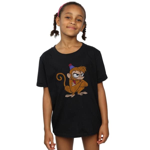 Disney Klassisk t-shirt i bomull med arg Abu från Aladdin för flickor