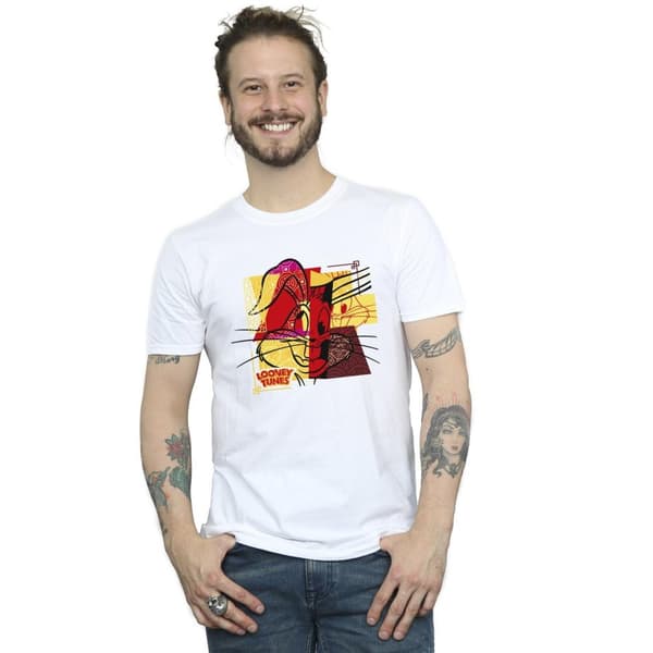 Looney Tunes Mens Bugs Bunny Rabbit New Year T-Shirt