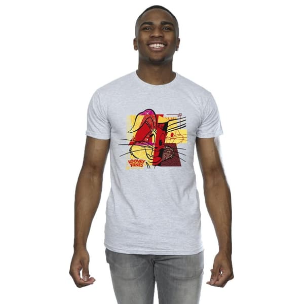 Looney Tunes Mens Bugs Bunny Rabbit New Year T-Shirt