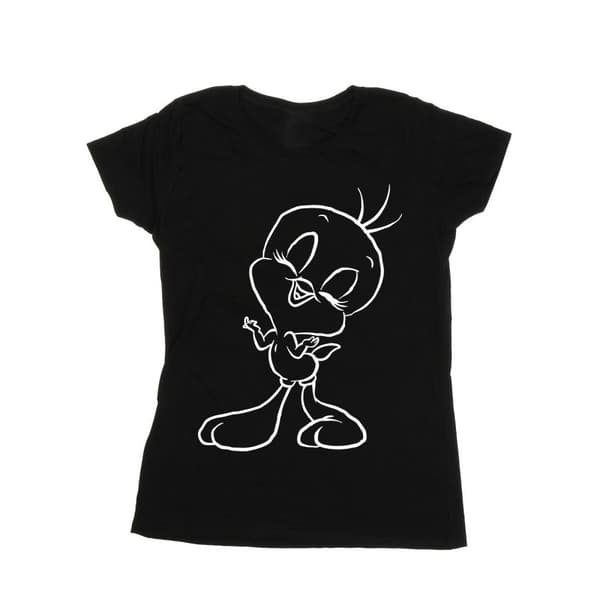 Looney Tunes Womens/Ladies Tweety Pie Outline Cotton T-Shirt