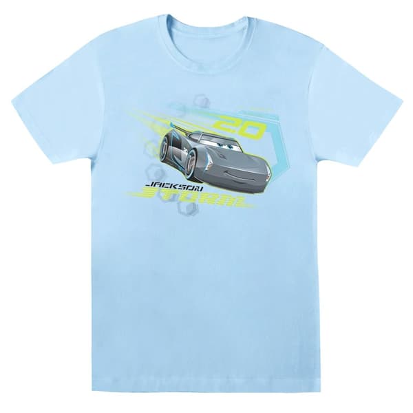 Disney Dam/dam Cars Jackson Storm Boyfriend T-shirt i bomull